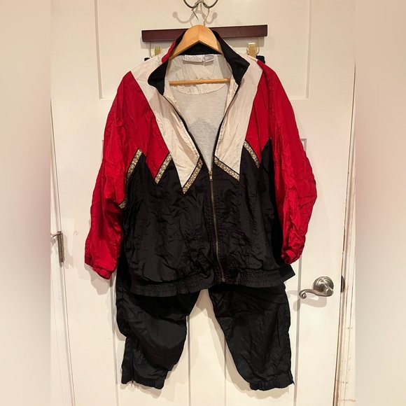 Other - Red and Black Windbreaker Tracksuit size 1x